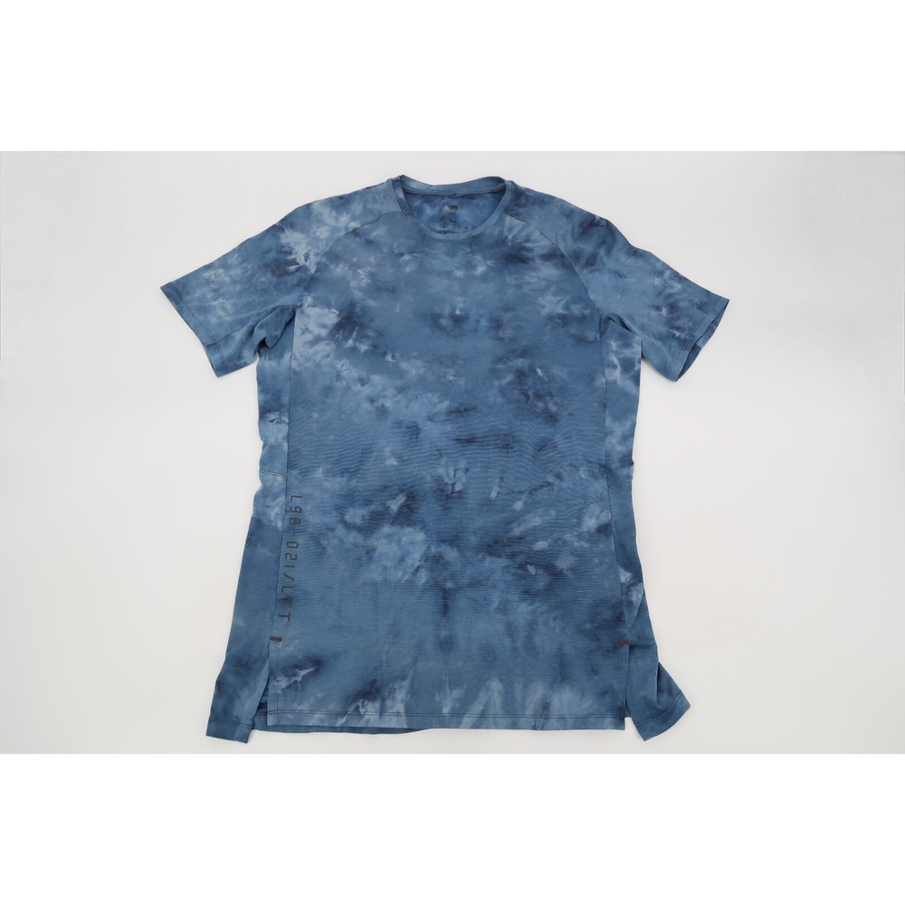 Lululemon T-Shirt Mens Large Blue Tie Dye Always‎ Agile Athletic Performance Gym